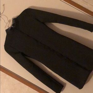 Charcoal grey zipper dress